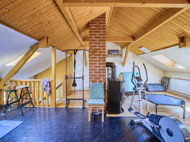 Dritte Perspektive des Fitnessraums im Wohnhaus in Gera - professionelle Immobilienfotografie in Gera