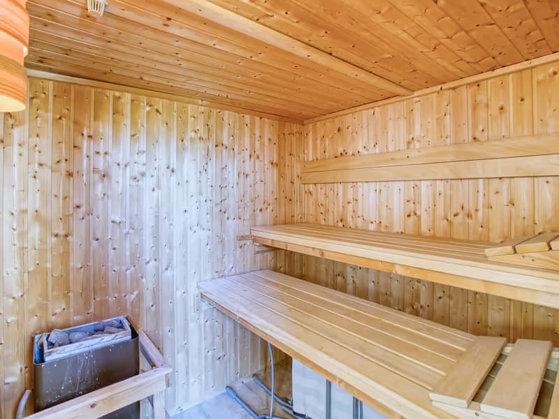 Sauna im Wohnhaus in Gera - professionelle Immobilienfotografie in Gera