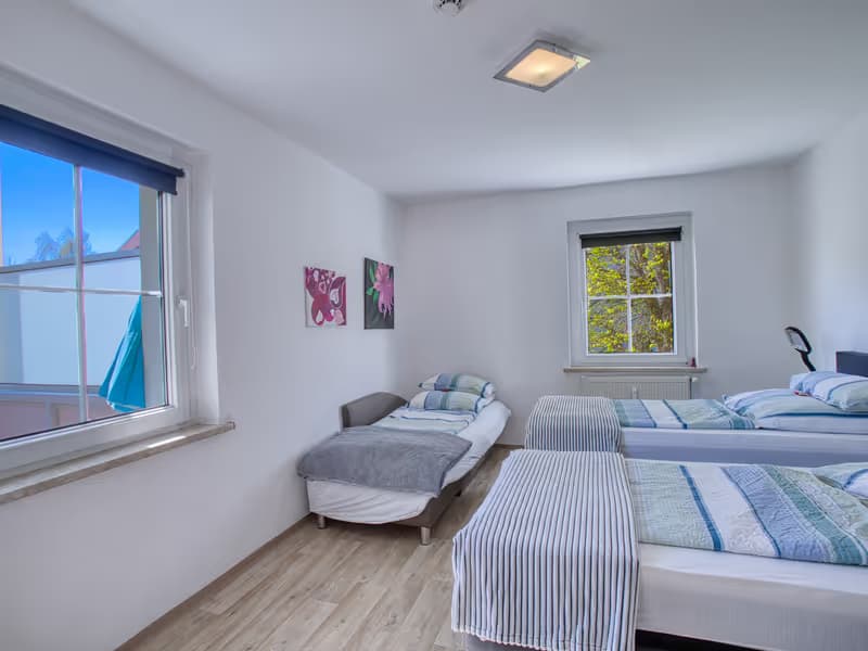 Schlafbereich im Apartment in Ronneburg - professionelle Immobilienfotografie in Ronneburg